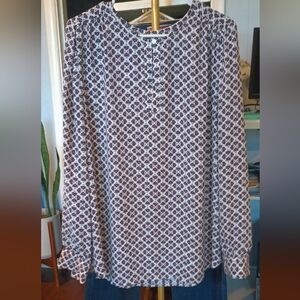 Loft Long Sleeve Blouse, Size XL